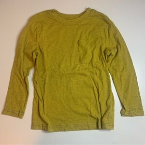 Cat & Jack Yellow Striped Long Sleeve Tee